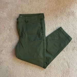 Olive Green Pixie cropped pants from Old Navy